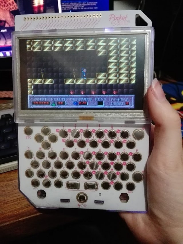 pocket chip running dos game hocus pocus